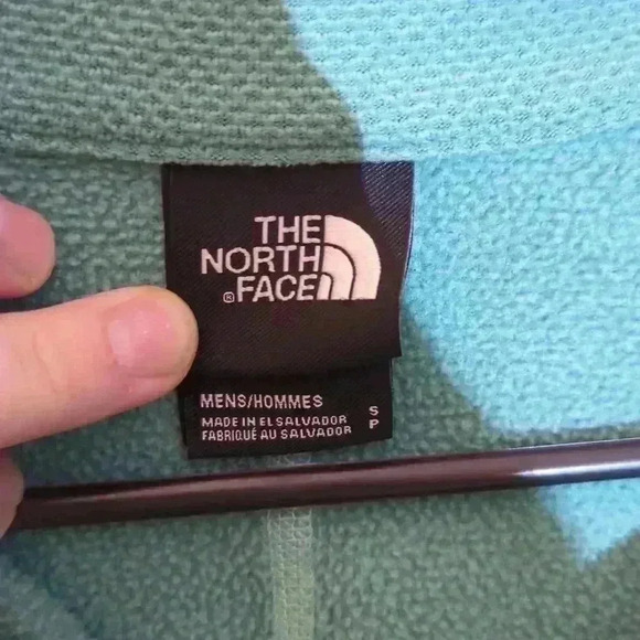 The North Face pull over quarter zip up, teal, small - Picture 4 of 5